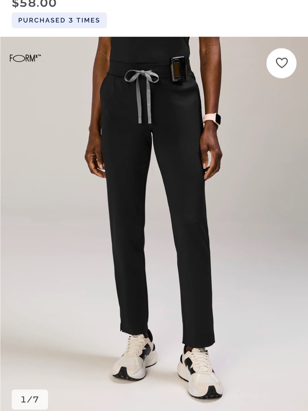 FIGS Tena Slim Tapered Scrub Pant LARGE PETITE length